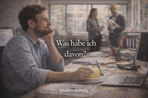 Titelbild - Was habe ich davon?